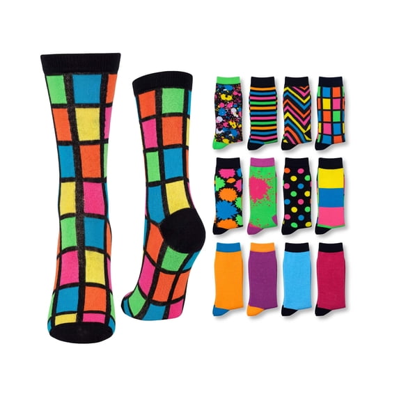 Tipi Toe Womens 12-Pack Ribbed Crew Socks – Women's Casual, Dress, and Everyday Wear
