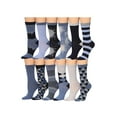 thumbnail image 1 of Tipi Toe Womens Classic Crew Socks for Women – Soft, Stylish, and Colorful 12-Pack Set, 1 of 6