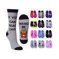 thumbnail image 1 of Tipi Toe Women's Soft & Stretchy Polyester Crew Socks - Casual & Dress Styles (12 Colors), 1 of 6