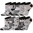 thumbnail image 1 of Tipi Toe Womens 10 Pairs Colorful Patterned Funky Low Cut Socks, 1 of 6