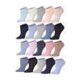 thumbnail image 1 of Tipi Toe 20-Pack Women’s Fun Low-Cut Socks, Vibrant & Fashionable, 1 of 9