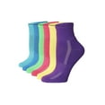 thumbnail image 1 of Tipi Toe Womens 6 Pack Running & Athletic Sports Performance Quarter Socks, 1 of 5