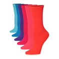 thumbnail image 1 of Tipi Toe Womens 6 Pairs Lightweight Crazy Colorful Patterned Funny Socks, 1 of 5