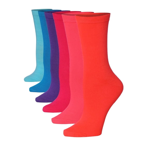 Tipi Toe Womens 6 Pairs Lightweight Crazy Colorful Patterned Funny Socks