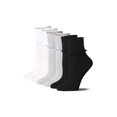 thumbnail image 1 of Tipi Toe Womens Classic White/Grey/Black Ruffle Trim Quarter Socks - 6 Pair Pack, 1 of 2