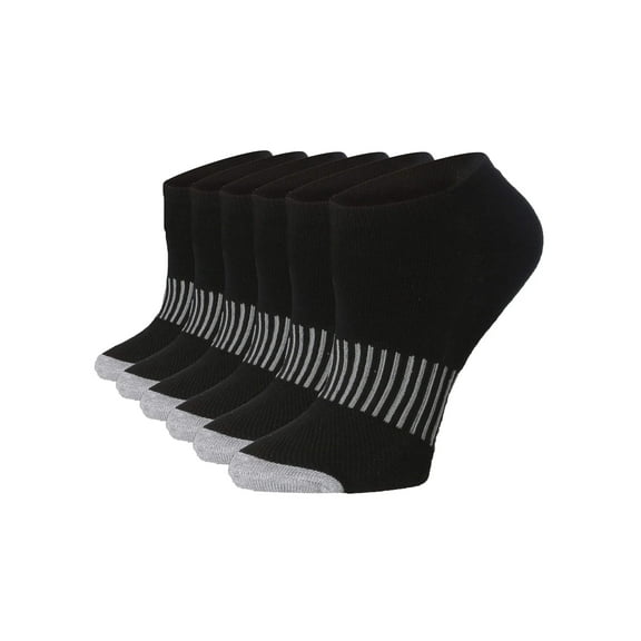 TipiToe Women's Athletic Low Cut Performance Socks - 6 Pair Multicolor Pack