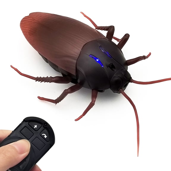Tipmant RC Cockroach Toy Remote Control Roach Insect for Pets Cat Dogs Kids Brithday Christmas Gifts