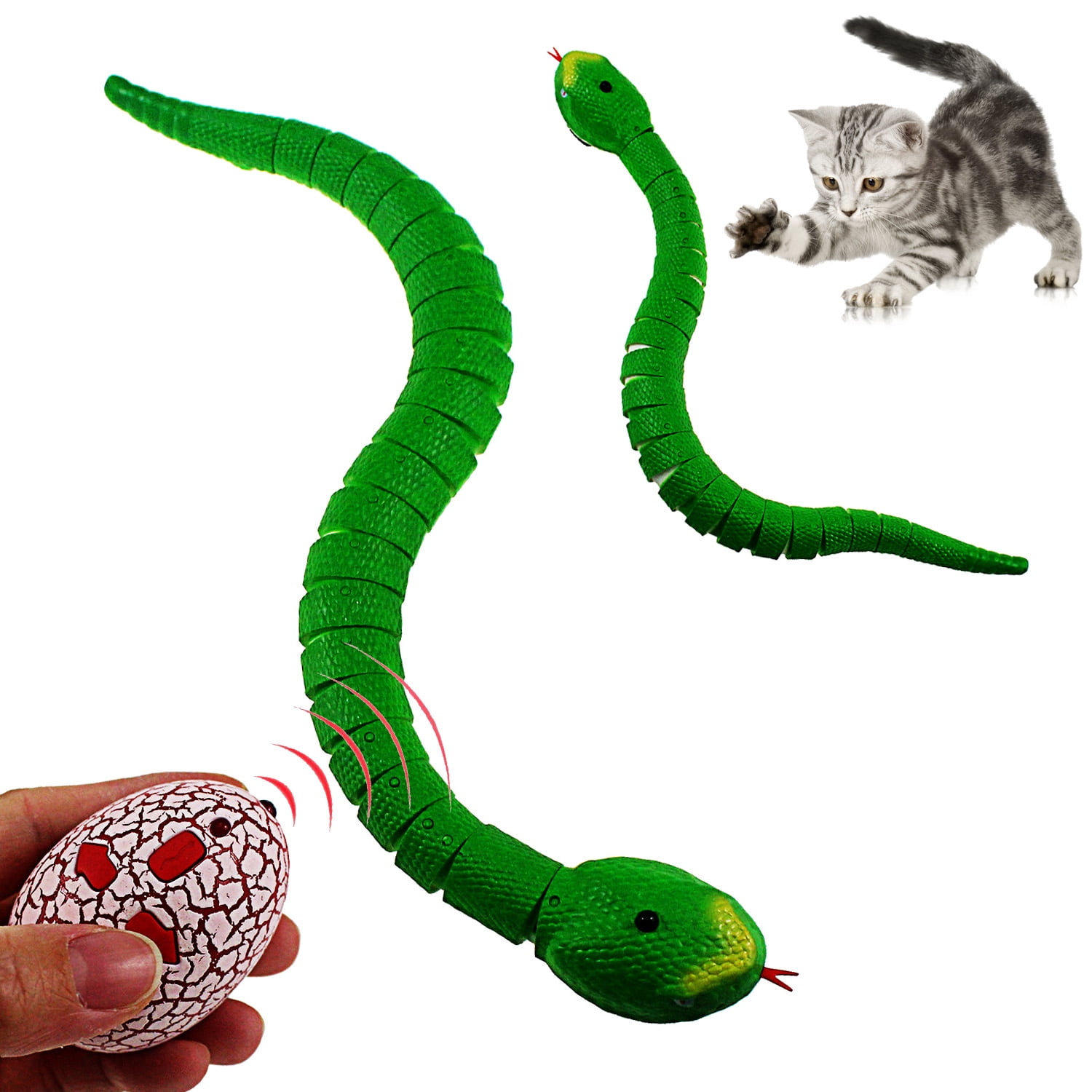 Snake Control Sign Tipmant Realistic Remote Control Snake RC Animal Toy Crawling Electric ...