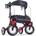 thumbnail image 1 of Tipo Petite All Terrain Modena Red - Rolling Walker with Pneumatic Tires for users up to 5'4", 1 of 6