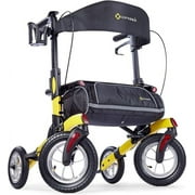 Tipo Petite All Terrain Modena Yellow - Rolling Walker with Pneumatic Tires for users up to 5'4"