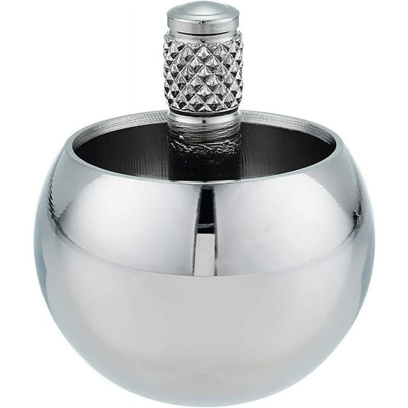 Deliqiba Tippe Top Metal Flip over Top Stainless Steel Top Amazing Toy Gift, Silver