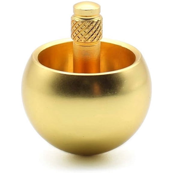 Tippe Top Metal Flip over Top Stainless Steel Spinning Top Toy Gift, Golden