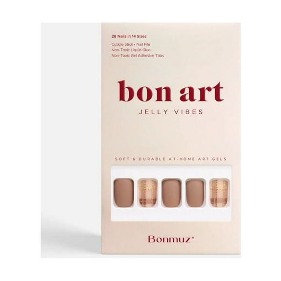 Tipped in Reflection | BONMUZ Soft & Durable Press-On Nails