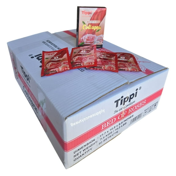 Tippi 4-in-1 Pedi Mani Kit Bed of Roses Collagen (Case of 50 Boxes)