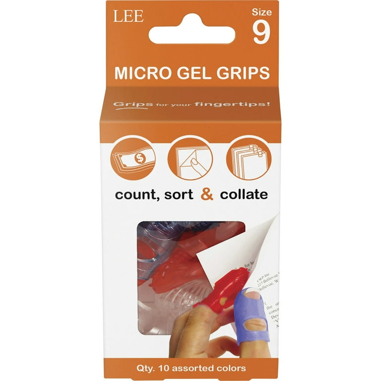 Tippi Micro-Gel Fingertip Grips, Size 9, Large, Assorted, 10/Pack Tippi Micro-Gel Fingertip Grips, Size 9, Large, Assorted, 10/Pack