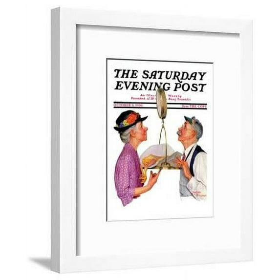 Tipping the Scales, Saturday Evening Post Cover, October 3,1936, Framed Art Print Wall Art by Leslie Thrasher Sold by Art.Com