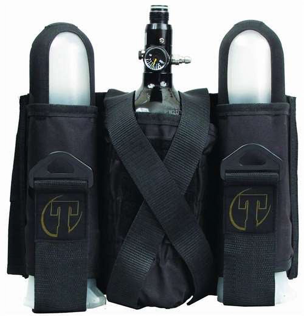 Tippmann 2+1 Paintball Sport Harness Kolds Pods and One Tank, Black