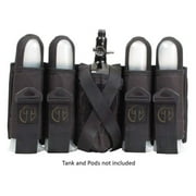 Tippmann 4+1 Paintball Sport Harness Kolds Pods and One Tank, Black