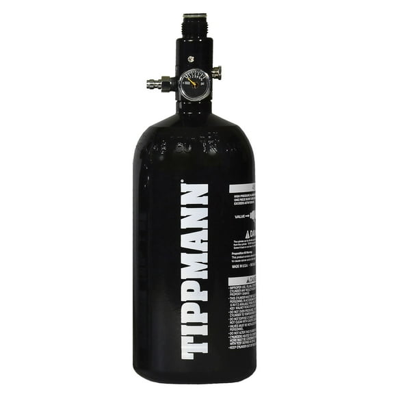 Tippmann 48ci 3,000 PSI Compressed Air Paintball Tank, Black