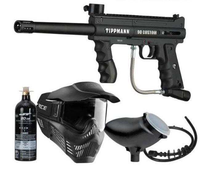 Tippmann 98 Paintball Marker Gun Power Bundle includes 20oz CO2 Tank