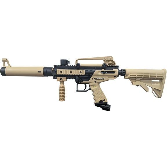 Tippmann Cronus Black and Tan Semi-Automatic Paintball Marker with Accessories
