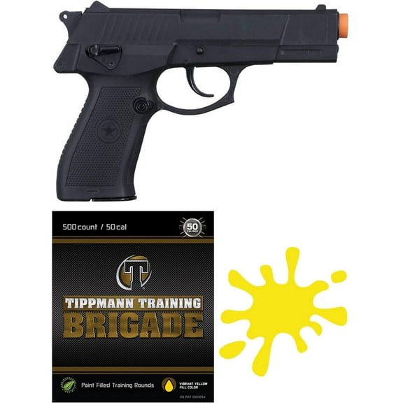 Tippmann Menace 50cal Paintball gun pistol Marker Bundle w/500 count .50 caliber