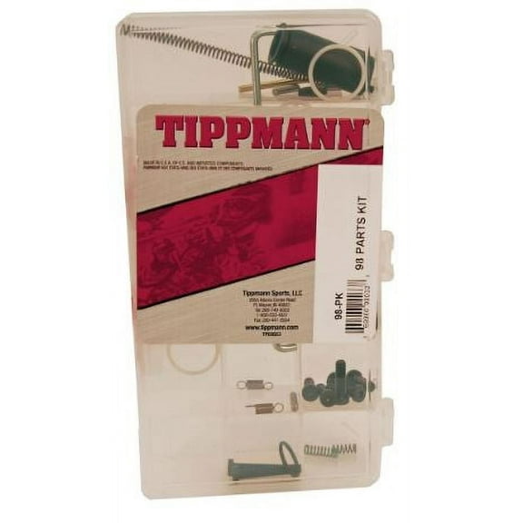 Tippmann Model 98 Custom Paintball Marker Certified Parts and Repair Kit with Organizer Container