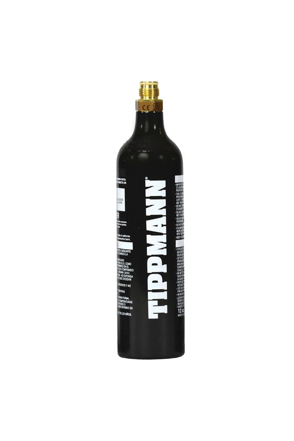 12 oz Aluminum CO2 Paintball Air Tank, Black