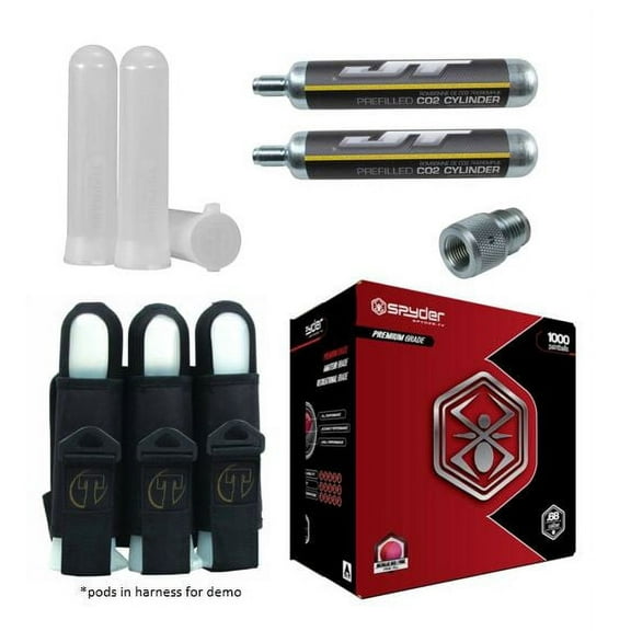 Tippmann Paintball Recharge Accessory pack Includes Harness, Pods, CO2 And Adapter