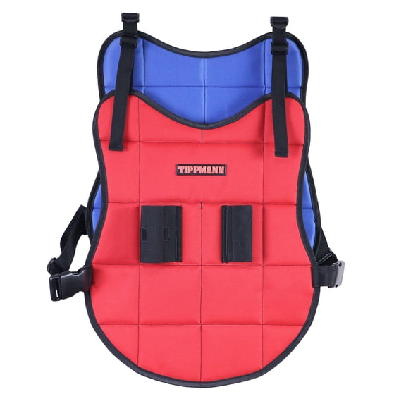 Tippmann OSFM Podded Paintball Chest Protector, Red and Blue Reversible, Large