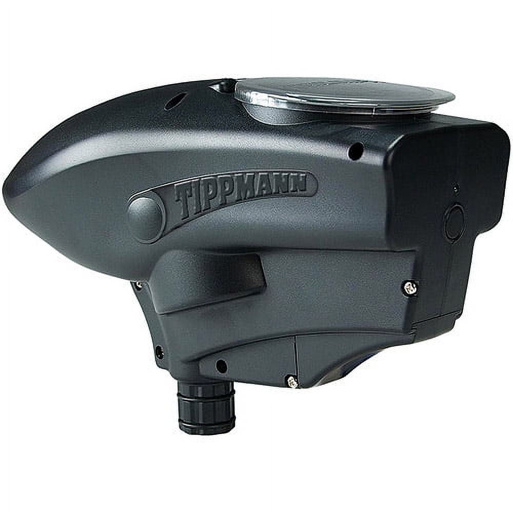 Tippmann SSL Electronic Paintball Hopper Holds up to 200 Balls, Black
