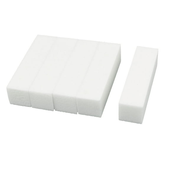 Tips Manicure Tool Nail Art Buffing Sanding Files Block Pedicure Care White 5pcs