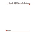 thumbnail image 1 of Tips & Techniques Oracle DBA Tips and Techniques, (Paperback), 1 of 1