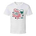 thumbnail image 1 of Tipsy And Bright Tee Funny Novelty Christmas Tshirt Holiday T Shirt, 1 of 1