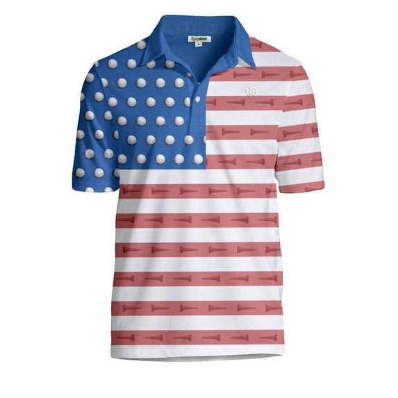 Tipsy Elves Men's Athletic U-S-Ace Golf Polo Size Small