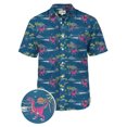 thumbnail image 1 of Tipsy Elves Men's Vacation Prehistoric Party Hawaiian Shirt Size X-Small, 1 of 1