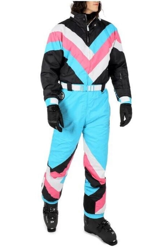 Retro Snow Suits for Men - Loud Men's Ski Suits Size XL