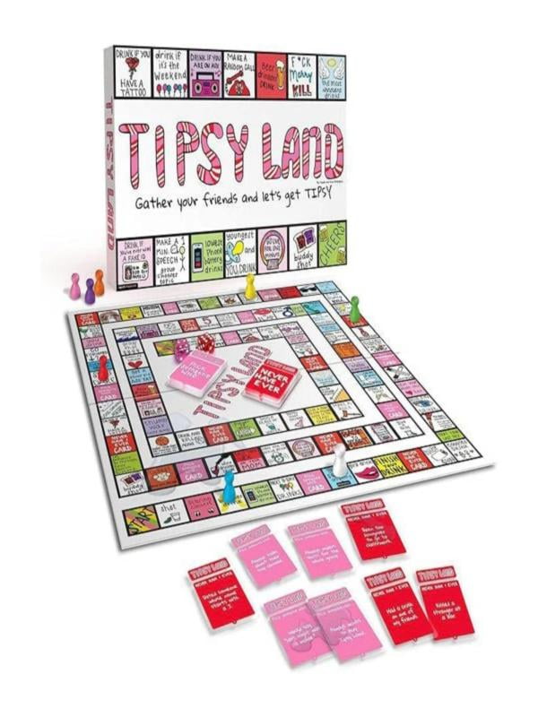 Tipsy Land Drinking Board Game,The Party Board Game is The Ultimate