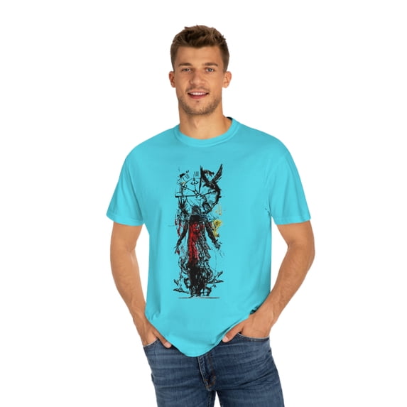 TipsyBee Assassin Garment-Dyed T-shirt, Sizes S-3XL