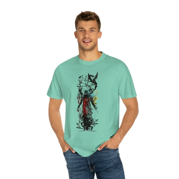 TipsyBee Assassin Garment-Dyed T-shirt, Sizes S-3XL