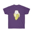 thumbnail image 1 of TipsyBee Banana Cat Short Sleeve Tee, Sizes S-5XL, 1 of 2