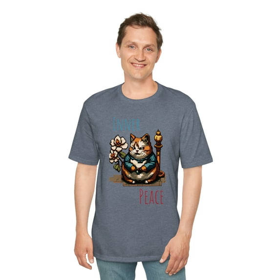 TipsyBee Inner Peace Cat, Short Sleeve Graphic T-Shirt, Sizes XS-4XL