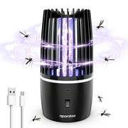 Tiptop Home Bug Zapper, Rechargeable Electric Mosquito Zapper with Powerful Fan & Large Storehouse for Gnats, Moths, Fruit Flies, Mosquito Killer Trap for Home, Patio, Camping