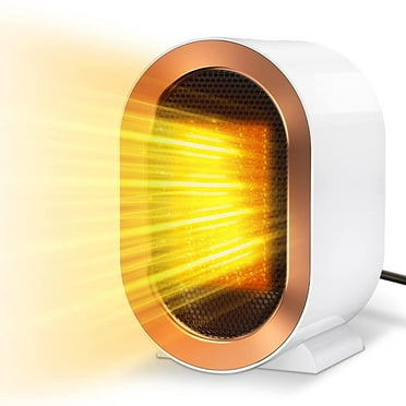 Tiptop Home Space Heater,Portable Heaters for Indoor Use 1200W/800W Quiet Electric Desk Ceramic Small w/Overheat Tip Over Protection Thermostat Fast Heating Fan Office,White