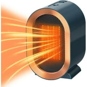 Tiptop Home Space Heater,Portable Heaters for Indoor Use 1200W/800W Quiet Electric Desk Ceramic Small w/Overheat Tip Over Protection Thermostat Fast Heating Fan Office,Blue