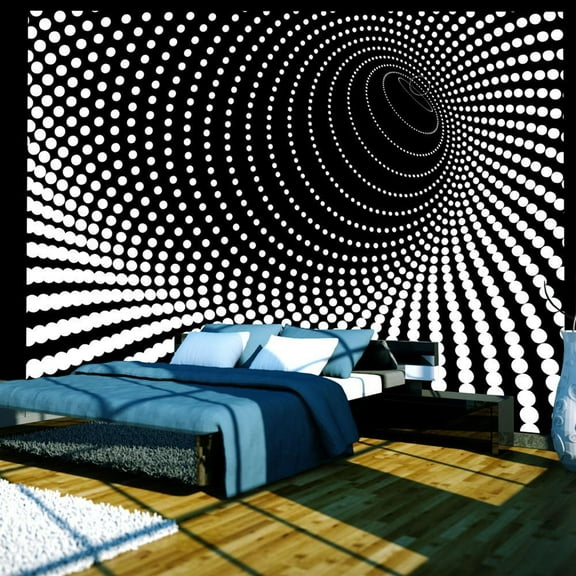 Tiptophomedecor 3D Illusion Wallpaper Wall Mural - Abstract Background 3D
