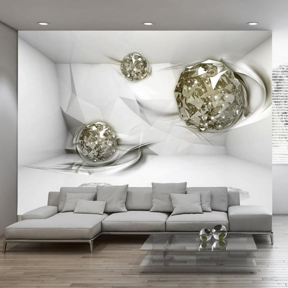 Tiptophomedecor 3D Illusion Wallpaper Wall Mural - Abstract Diamonds