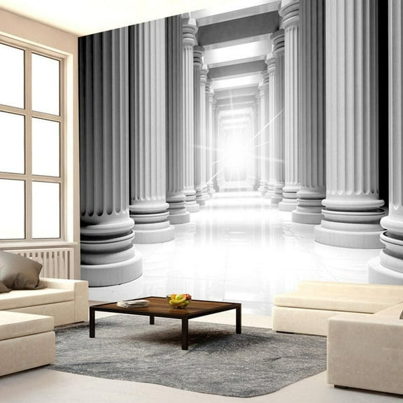 Tiptophomedecor 3D Illusion Wallpaper Wall Mural - Ancient Parthenon