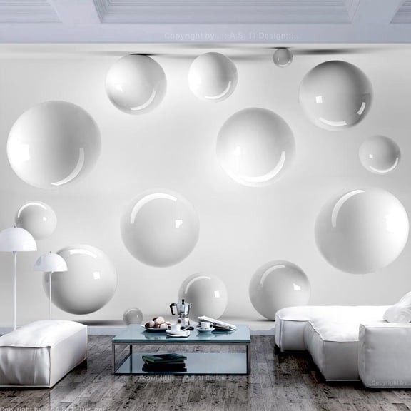 Tiptophomedecor 3D Illusion Wallpaper Wall Mural - Balls