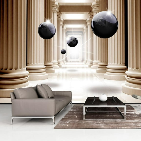 Tiptophomedecor 3D Illusion Wallpaper Wall Mural - Columns Of Justice